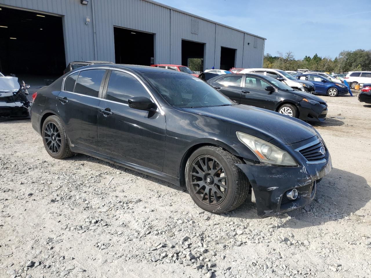 2012 Infiniti G VIN JN1CV6AP0CM623115 Copart auction photo, front end / rear end damage thumbnail 4