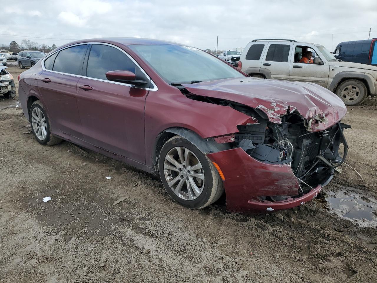 2015 Chrysler 200 VIN 1C3CCCAB3FN685407 Copart auction photo, front end / rear end damage thumbnail 4