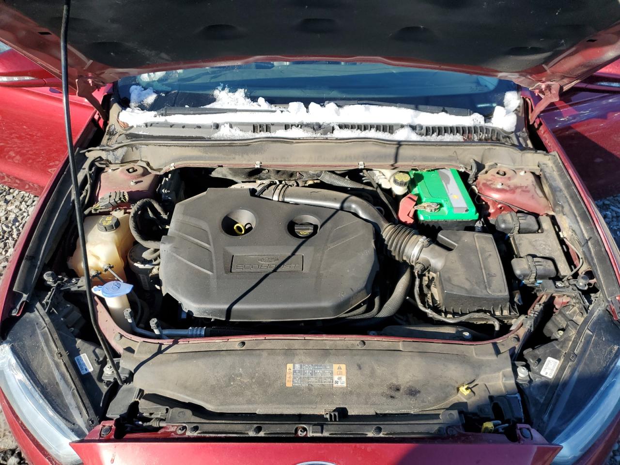 2015 Ford Fusion VIN 3FA6P0K9XFR109811 Copart auction photo, rear end damage thumbnail 11