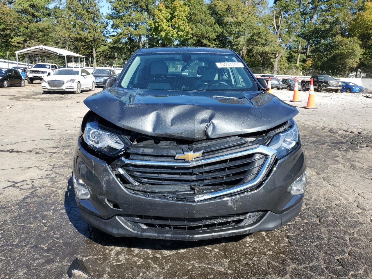 2018 Chevrolet Equinox VIN 2GNAXHEV7J6321147 Copart auction photo, front end damage thumbnail 5