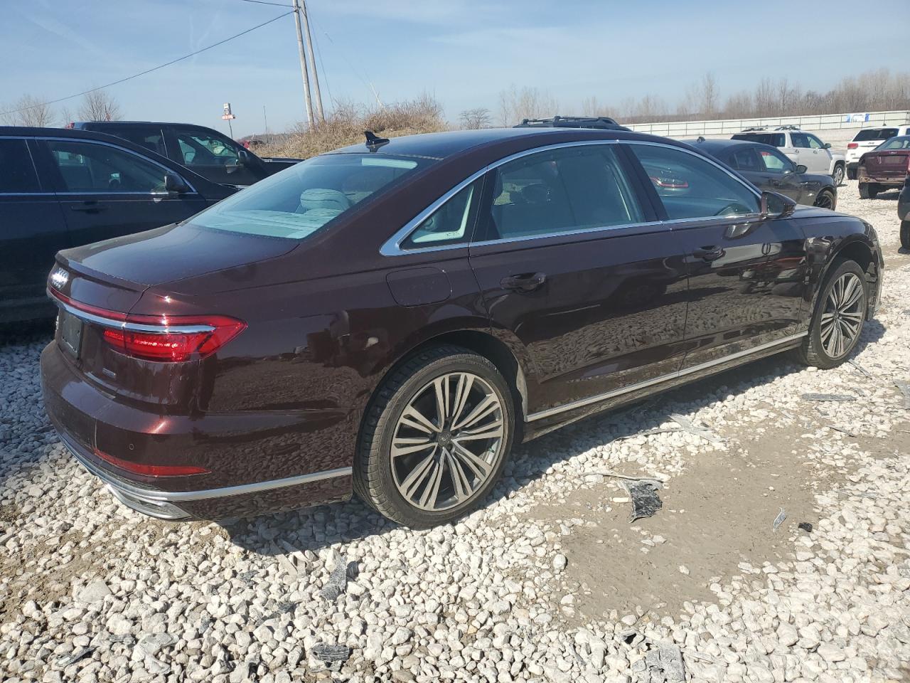 2020 Audi A8 VIN WAU8DAF84LN014109 Copart auction photo, front end damage thumbnail 3