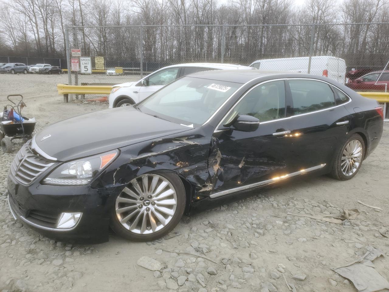 2014 Hyundai Equus VIN KMHGH4JH3EU076035 - Copart auction photo