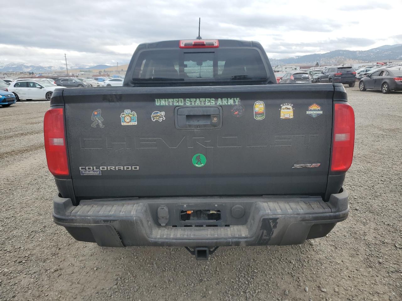 2022 Chevrolet Colorado VIN 1GCGTEEN5N1257308 Copart auction photo, all over damage thumbnail 6