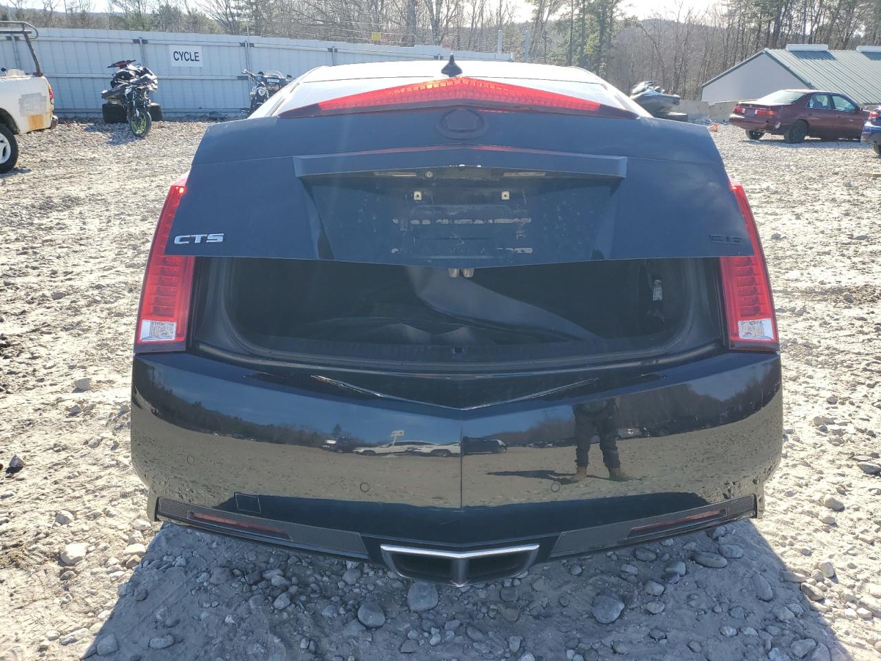 2012 Cadillac CTS VIN 1G6DP1E30C0140157 Copart auction photo, front end / side damage thumbnail 6
