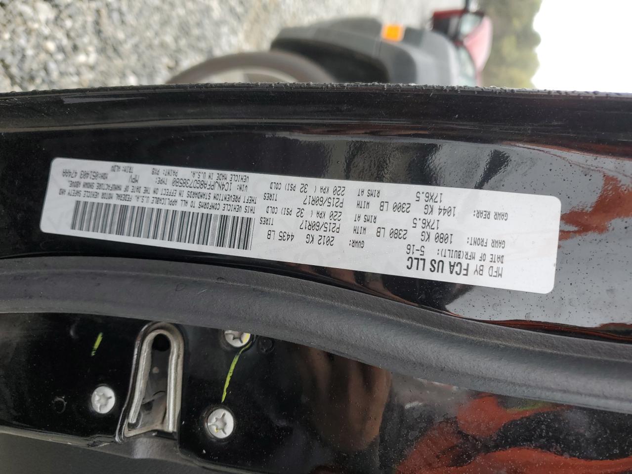 2016 Jeep Liberty (Patriot) VIN 1C4NJPFA8GD738580 Copart auction photo, all over / mechanical damage thumbnail 15