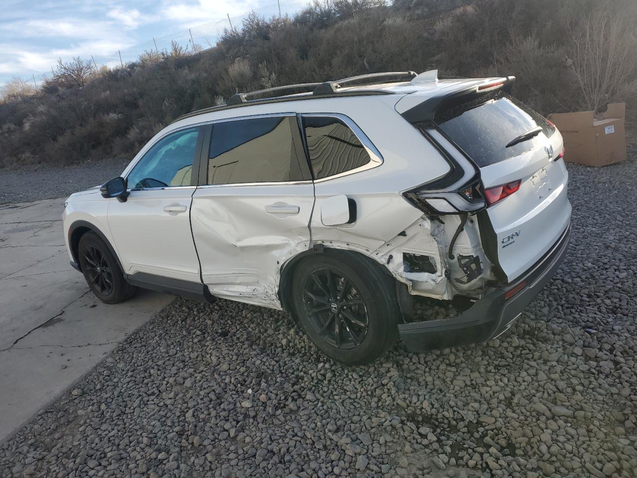 2024 Honda CR-V VIN 7FARS6H87RE059452 Copart auction photo, side / rear end damage thumbnail 2