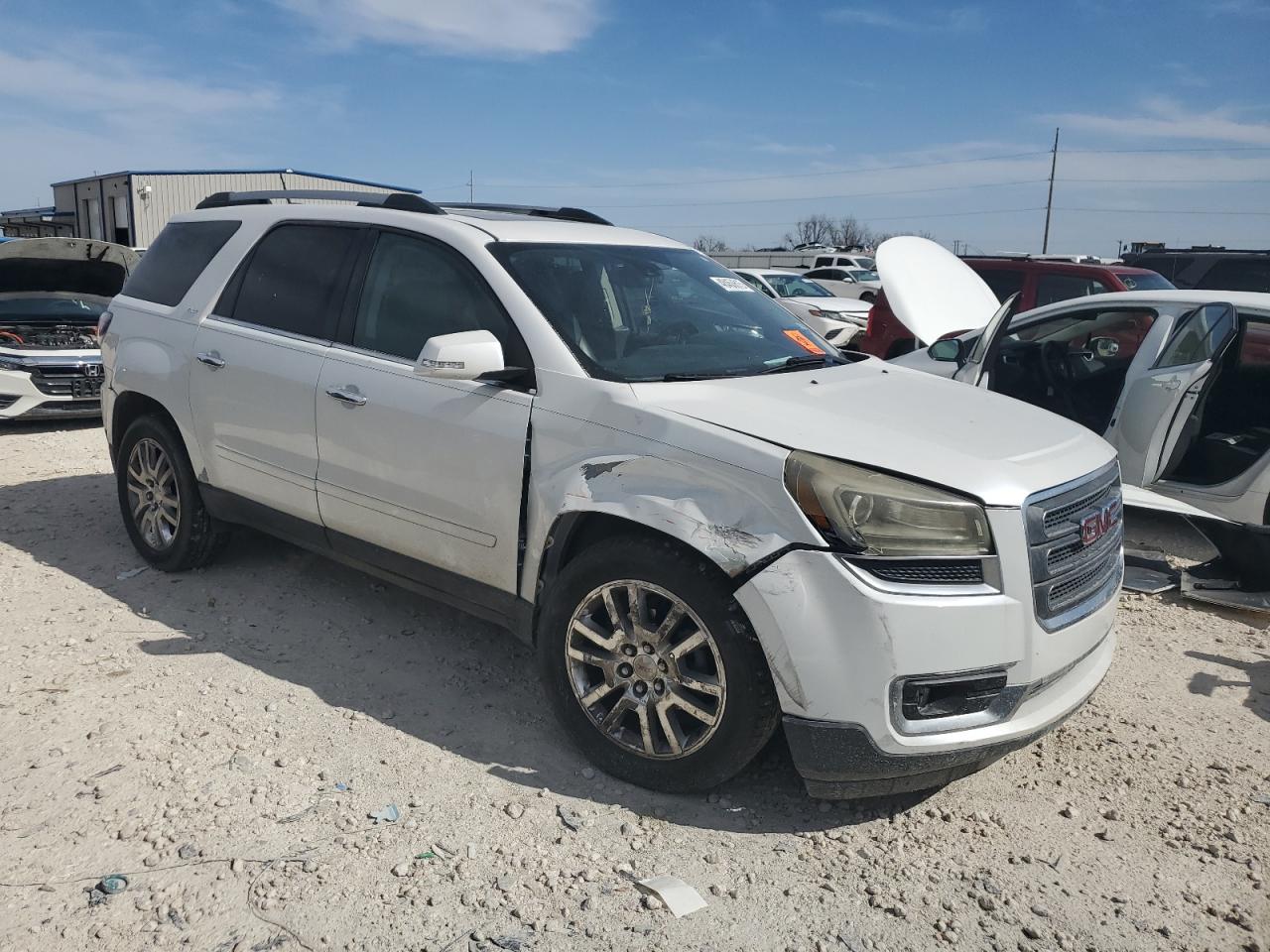 2016 GMC Acadia VIN 1GKKRRKD7GJ164907 Copart auction photo, side / front end damage thumbnail 4
