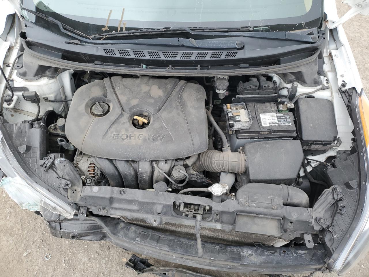 2011 Hyundai Elantra VIN 5NPDH4AE6BH060026 Copart auction photo, front end / side damage thumbnail 11