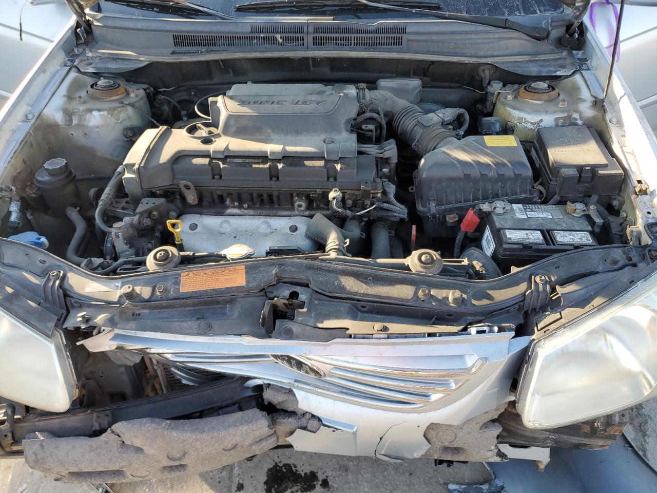 2007 KIA Spectra VIN KNAFE121575377165 Copart auction photo, front end damage thumbnail 12