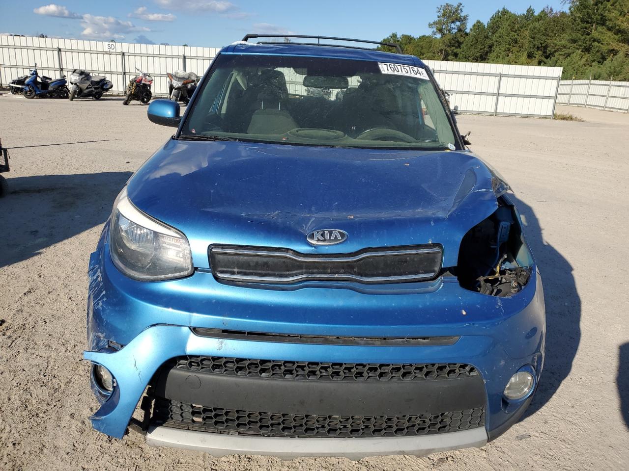 2019 KIA Soul VIN KNDJP3A5XK7644501 Copart auction photo, all over damage thumbnail 5