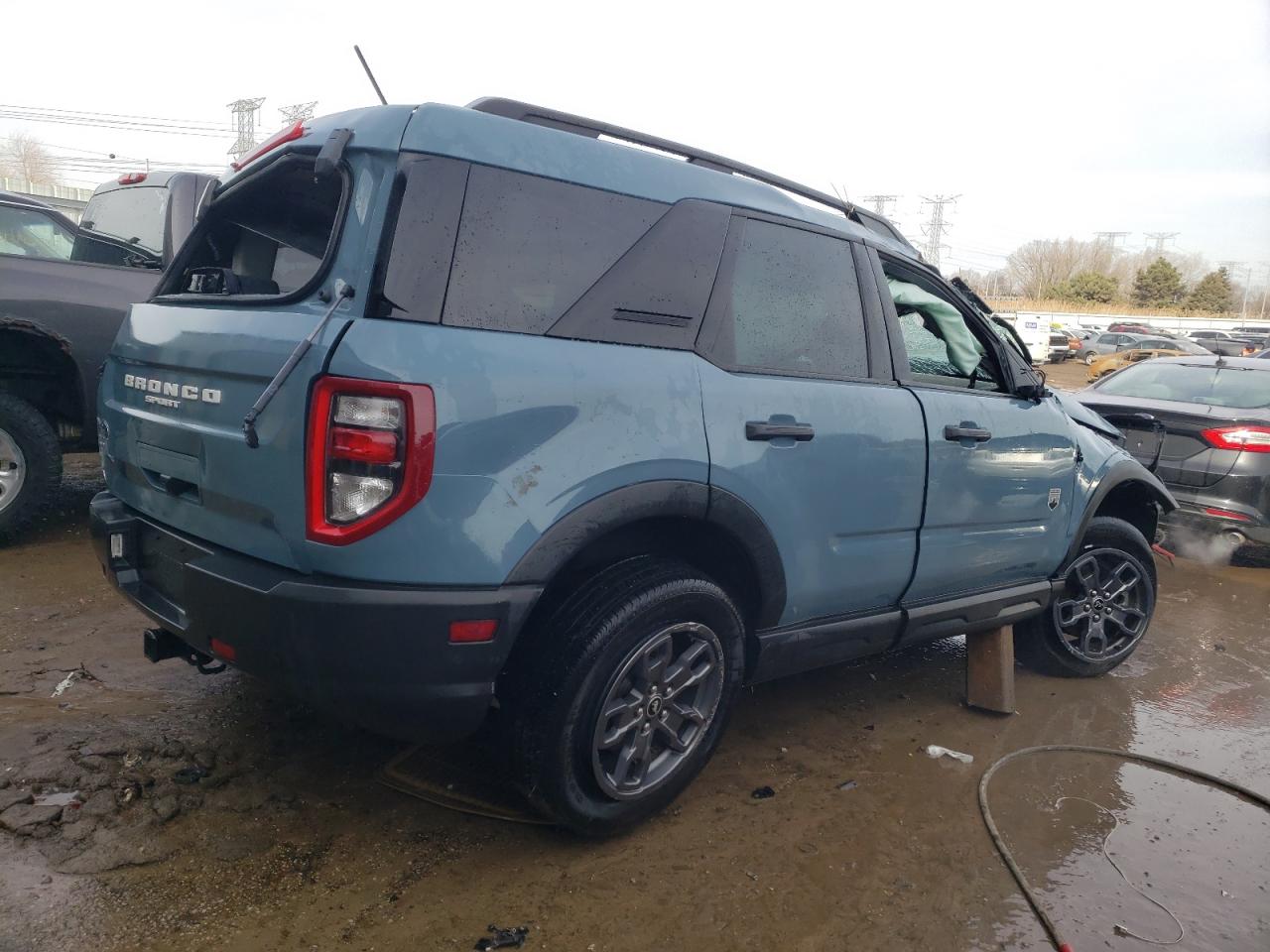 2021 Ford Bronco VIN 3FMCR9B65MRA18388 Copart auction photo, rollover / front end damage thumbnail 3