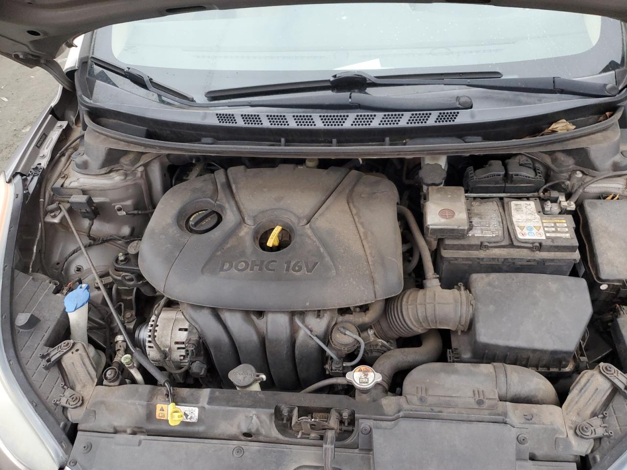 2013 Hyundai Elantra VIN 5NPDH4AE2DH343574 Copart auction photo, side damage thumbnail 11