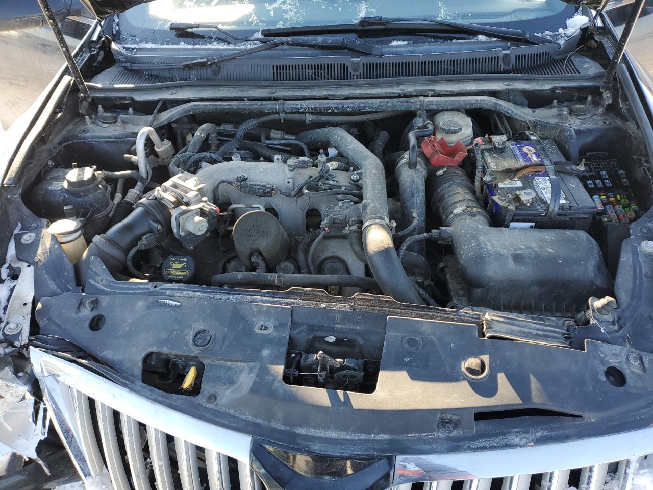 2012 Lincoln MKS VIN 1LNHL9FT0CG806816 Copart auction photo, front end damage thumbnail 11