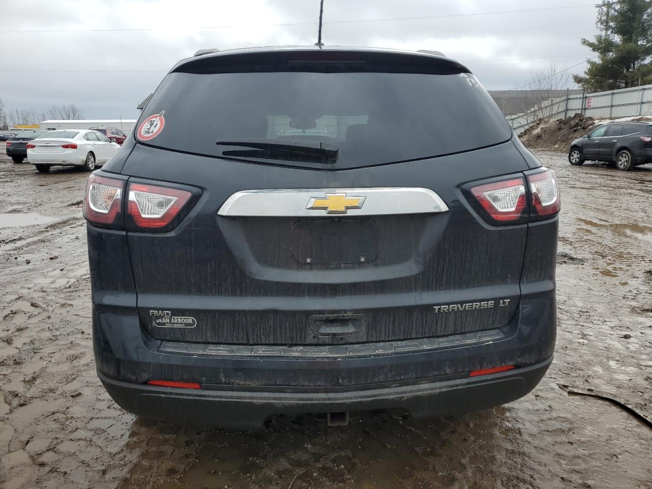 2013 Chevrolet Traverse VIN 1GNKVJKD2DJ121491 Copart auction photo, front end / side damage thumbnail 6