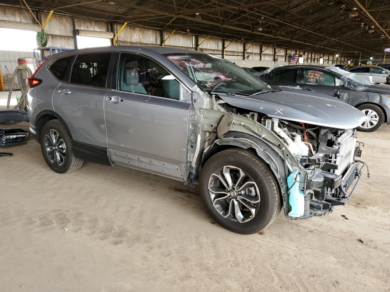 2021 Honda CR-V VIN 7FART6H85ME032045 Copart auction photo, front end damage thumbnail 4