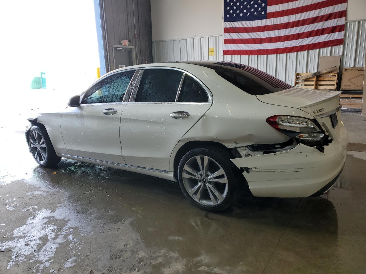 2018 Mercedes-Benz C-klasse VIN 55SWF4KB2JU280486 Copart auction photo, rear end / front end damage thumbnail 2