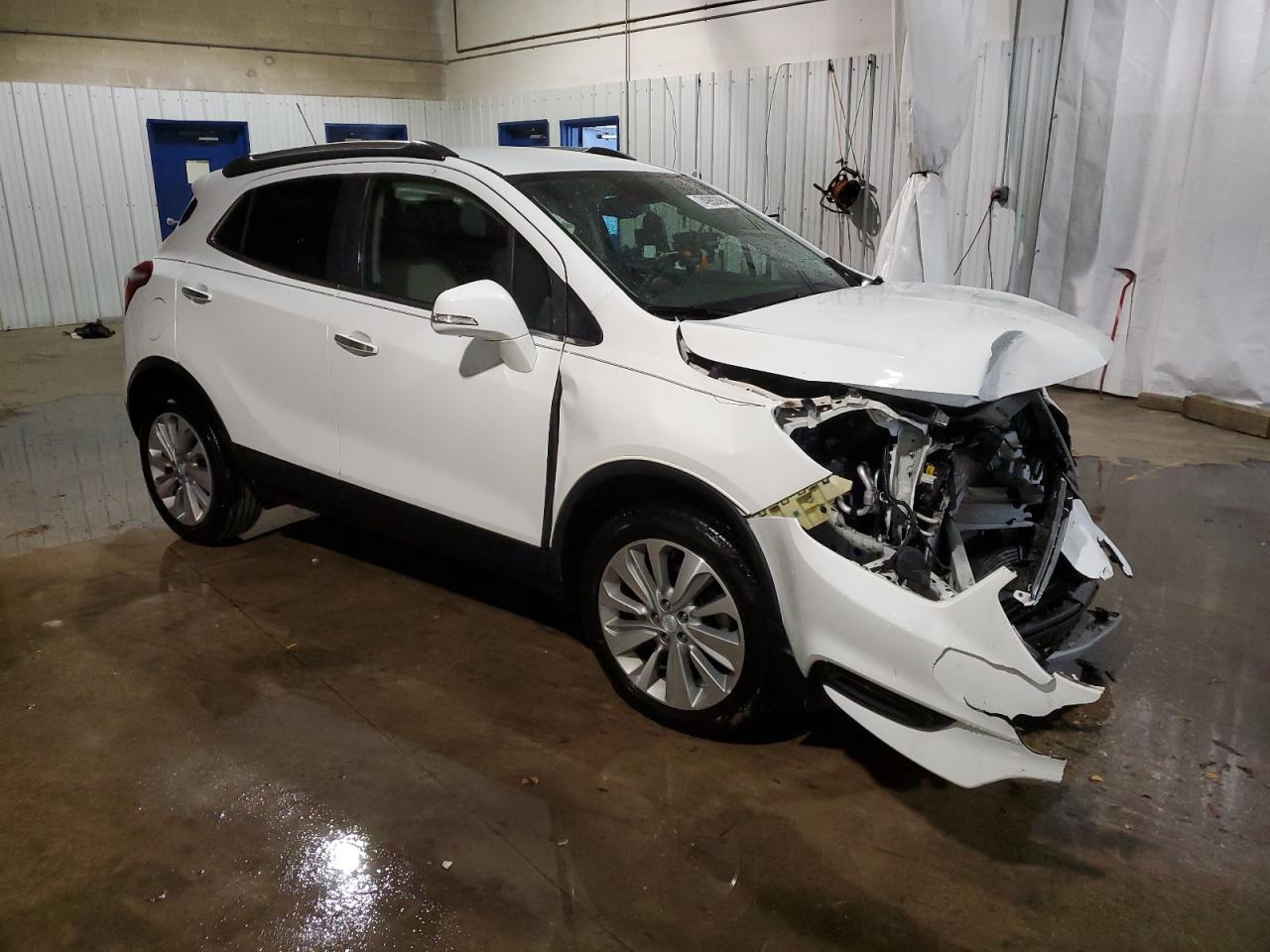 2018 Buick Encore VIN KL4CJASB4JB555502 Copart auction photo, front end / side damage thumbnail 4