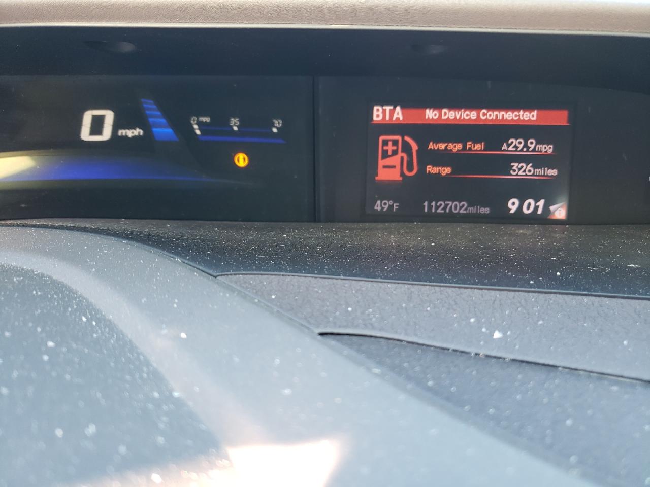 2012 Honda Civic VIN 19XFB2F99CE036142 Copart auction photo, front end / side damage thumbnail 9