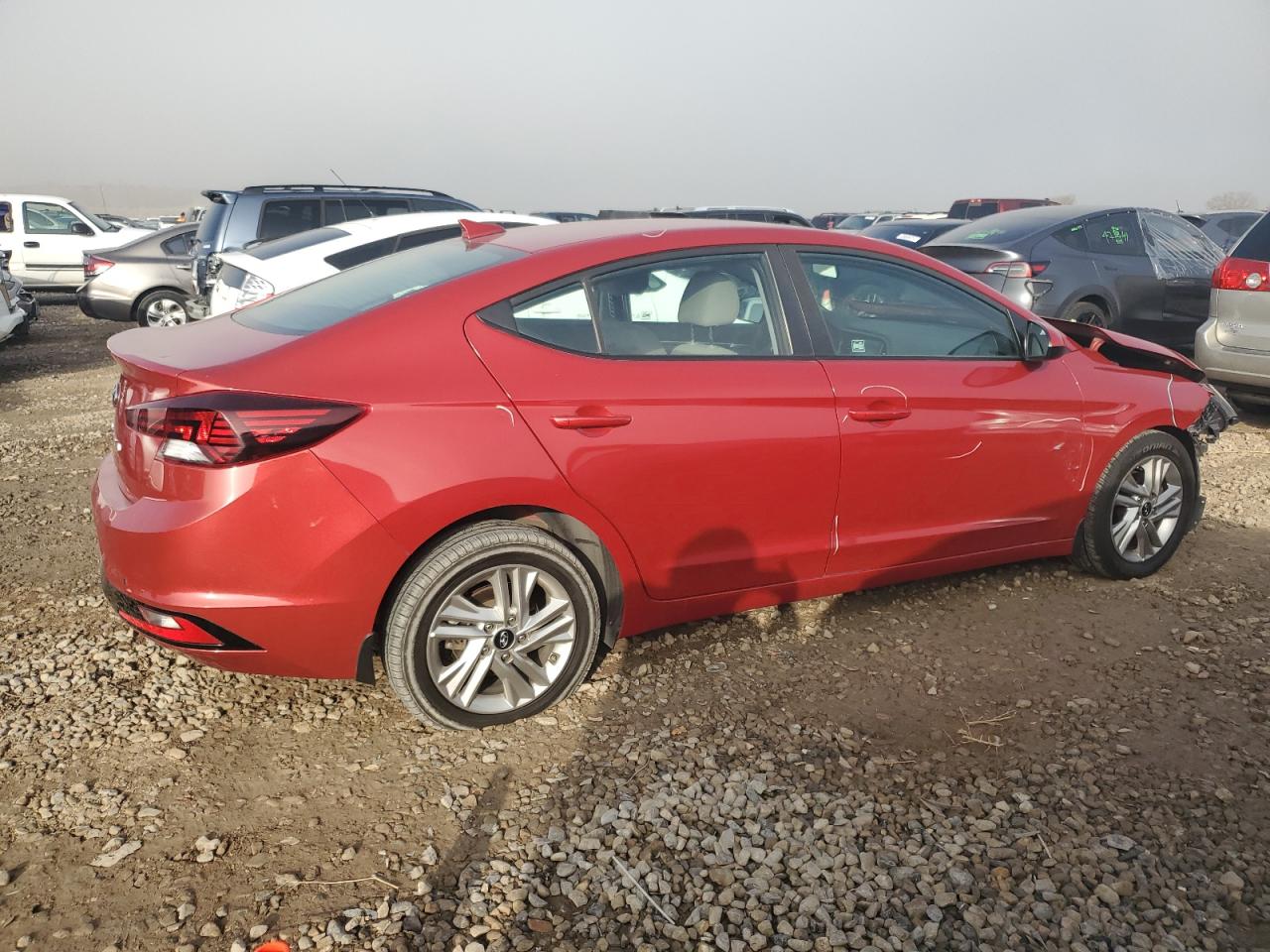 2019 Hyundai Elantra VIN 5NPD84LF4KH486691 Copart auction photo, front end damage thumbnail 3