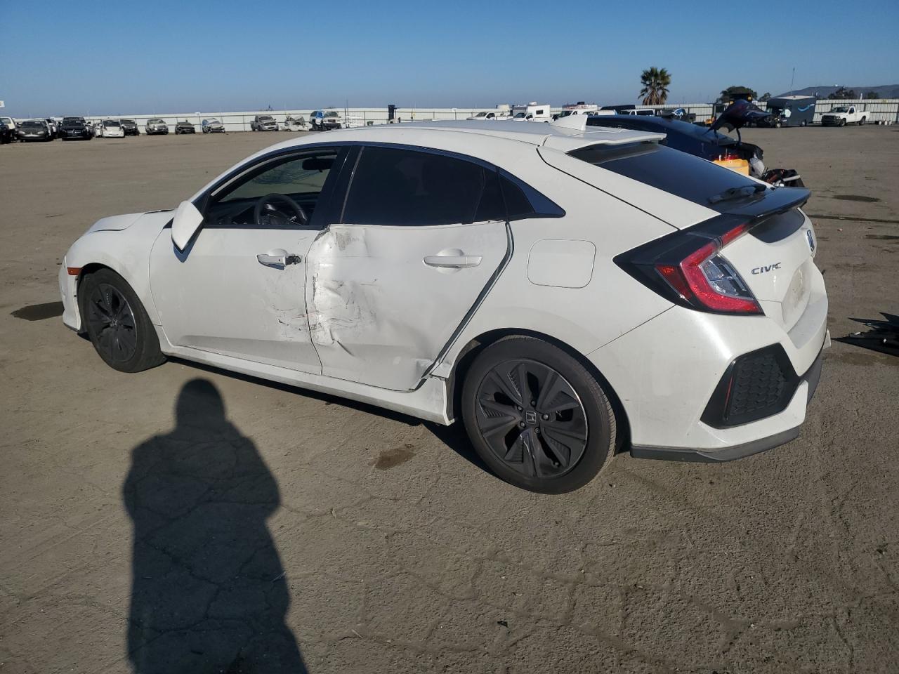 2017 Honda Civic VIN SHHFK7H59HU423863 Copart auction photo, side / front end damage thumbnail 2