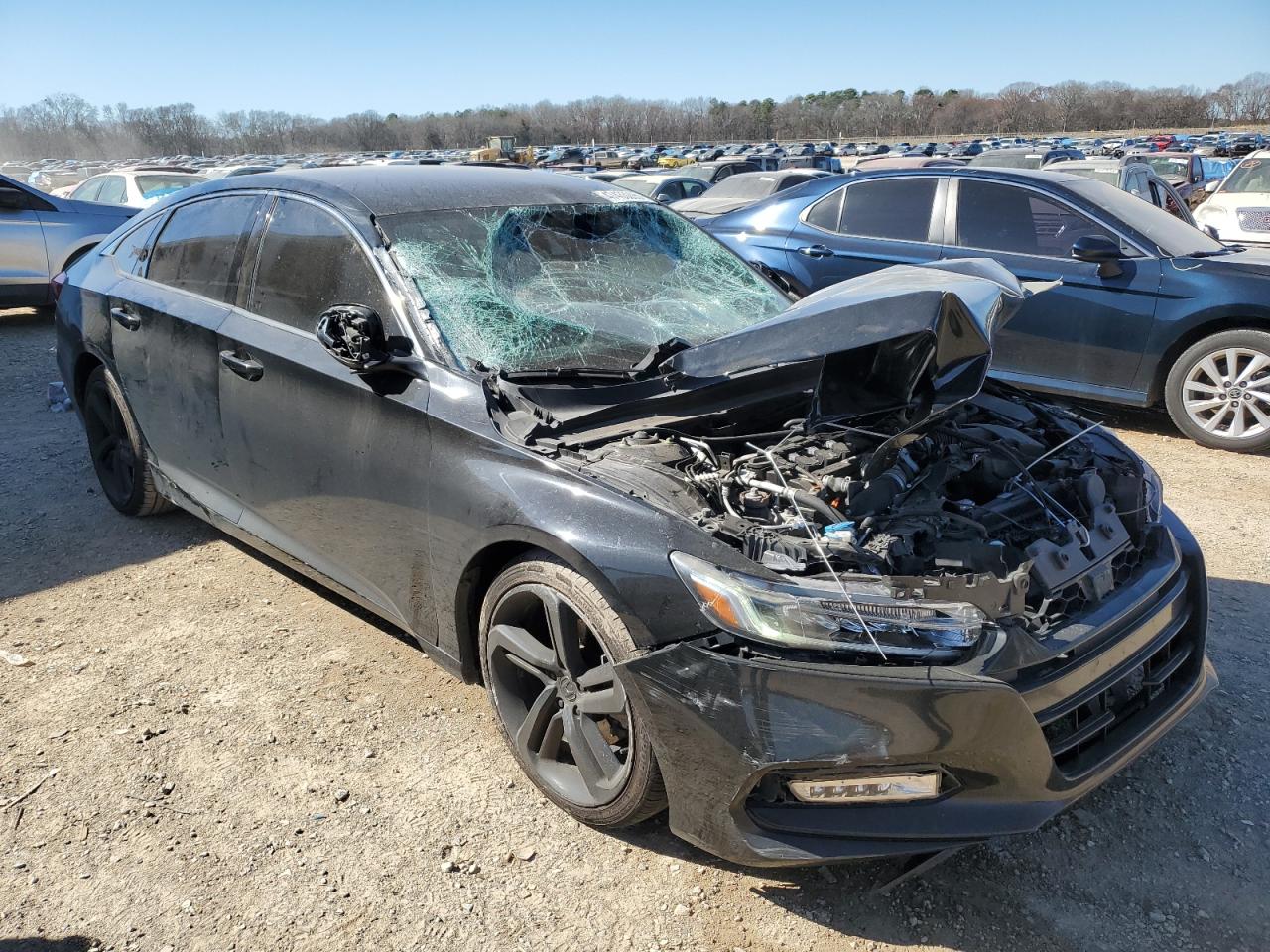 2018 Honda Accord VIN 1HGCV1F35JA007657 Copart auction photo, front end damage thumbnail 4