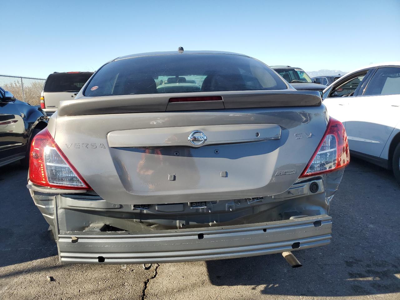 2013 Nissan Versa VIN 3N1CN7AP9DL836405 Copart auction photo, rear end damage thumbnail 6