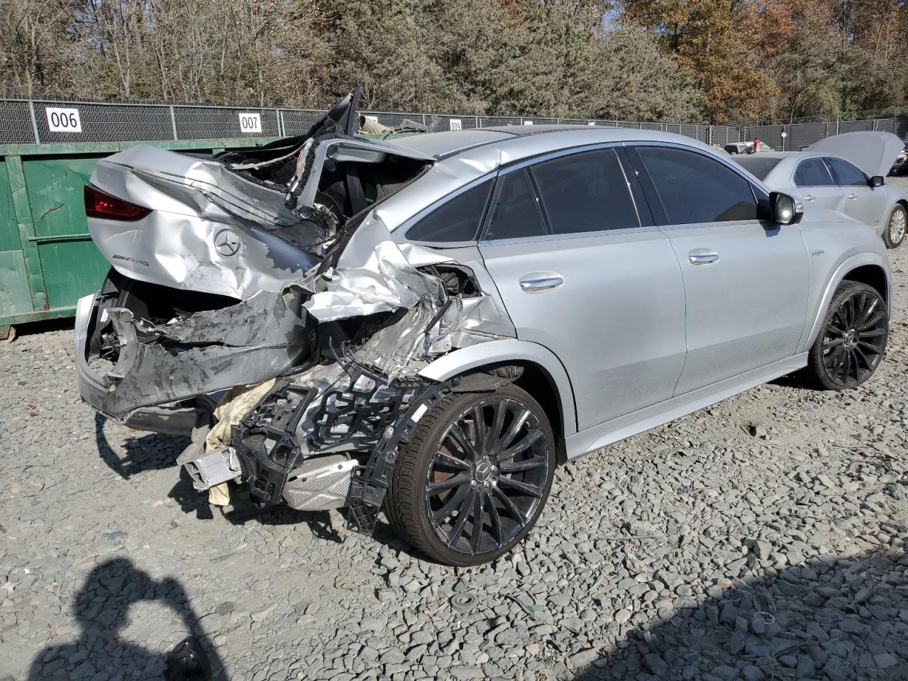 2021 Mercedes-Benz GLE VIN 4JGFD6BB6MA399959 Copart auction photo, rear end damage thumbnail 3