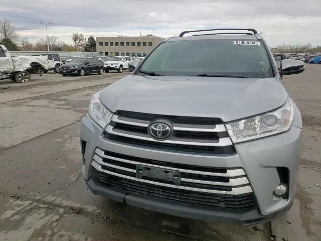 2019 Toyota Highlander VIN 5TDJZRFH1KS570438 Copart auction photo, front end / side damage thumbnail 14