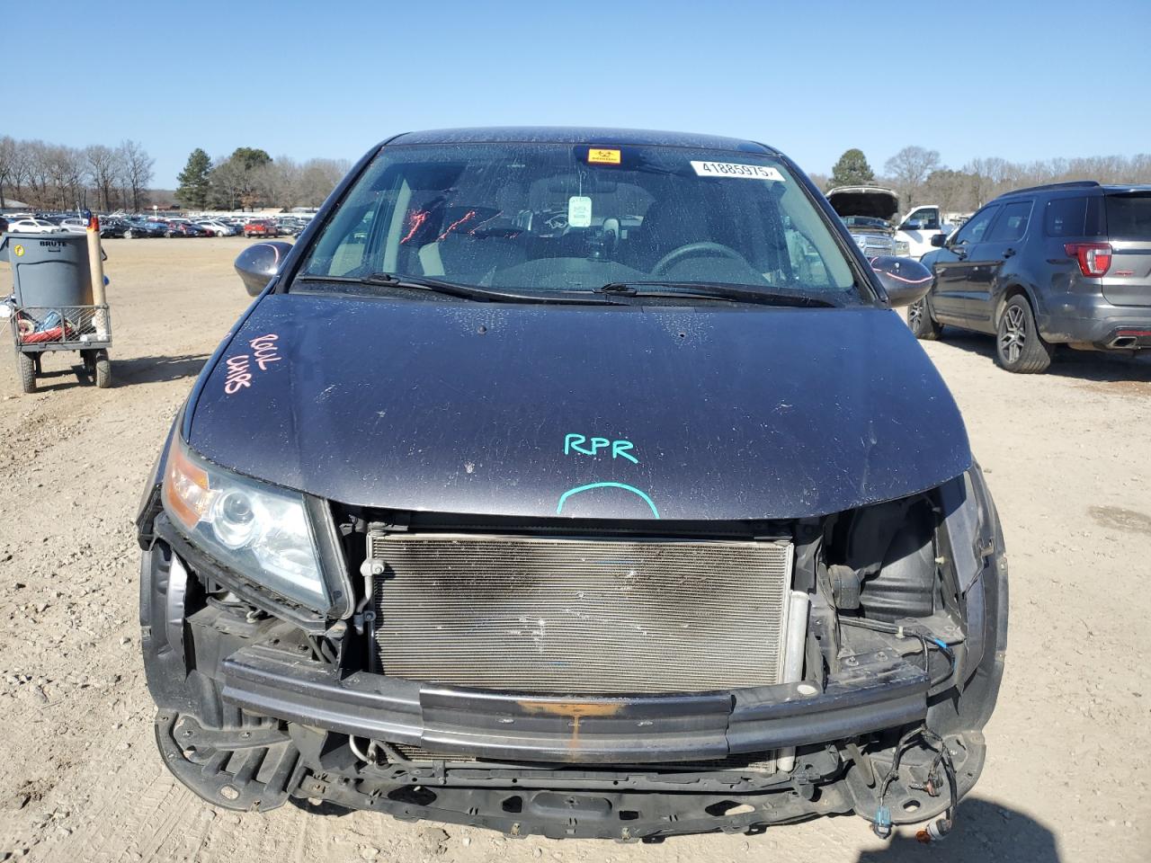 2015 Honda Odyssey VIN 5FNRL5H49FB050358 Copart auction photo, front end / minor dent/scratches damage thumbnail 5