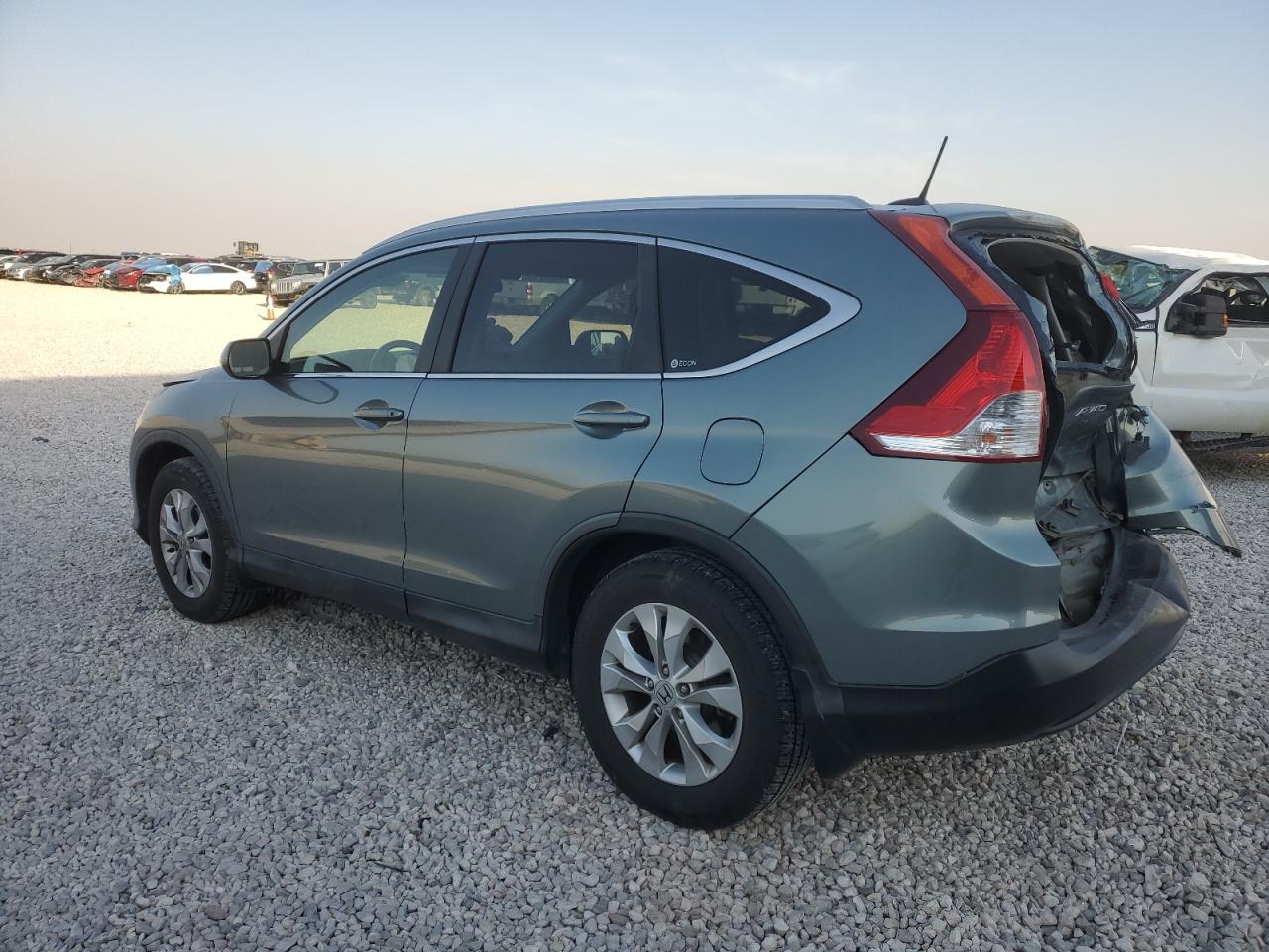 2012 Honda CR-V VIN JHLRM4H74CC008189 Copart auction photo, all over / rear end damage thumbnail 2