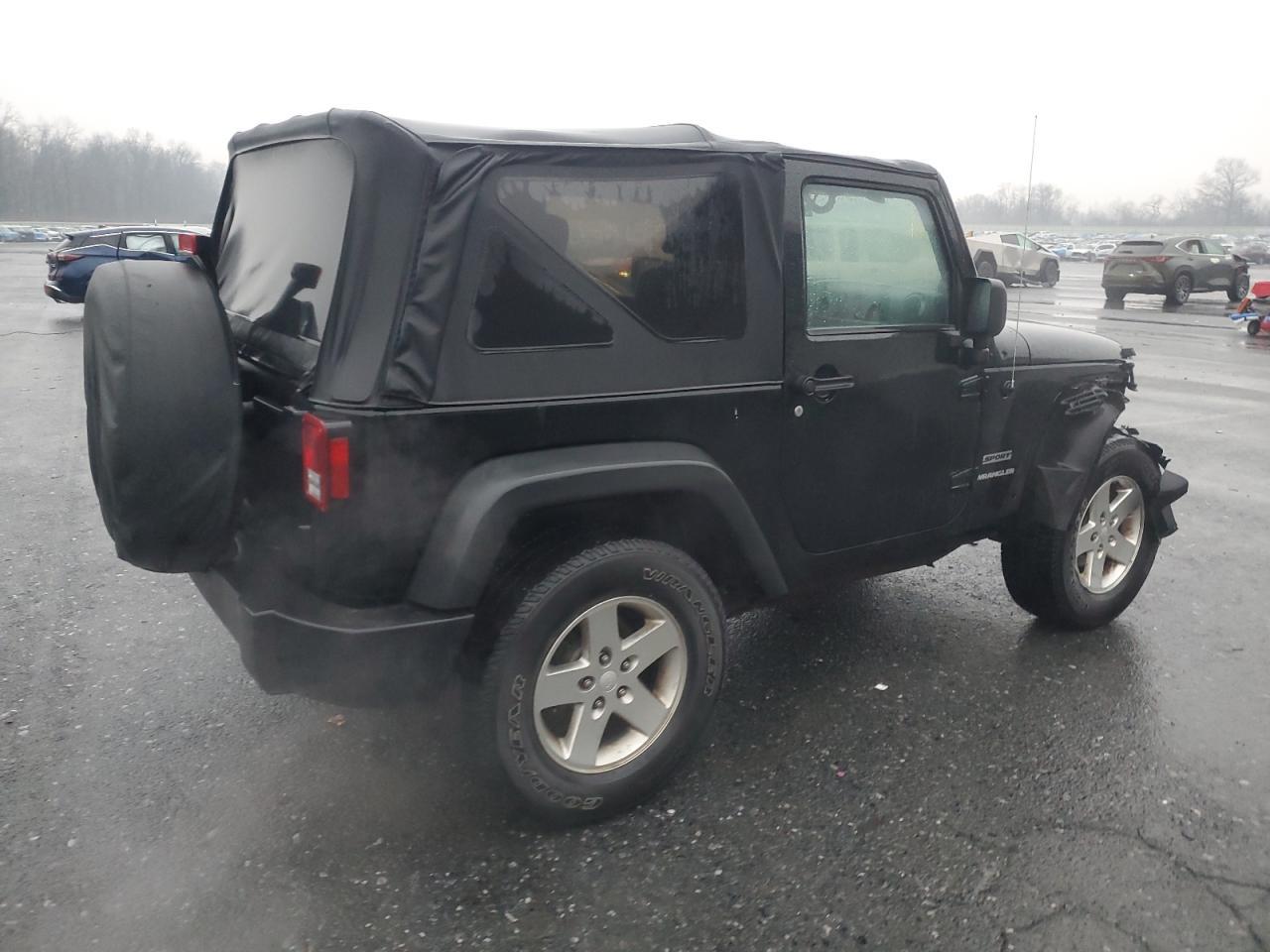 2012 Jeep Wrangler VIN 1C4AJWAG4CL201516 Copart auction photo, front end / minor dent/scratches damage thumbnail 3