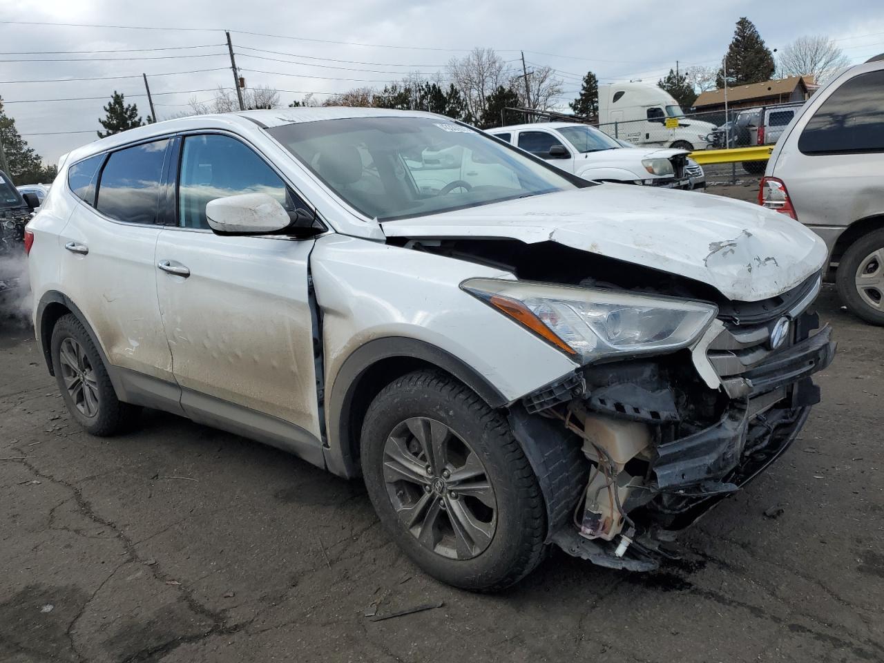 2013 Hyundai Santa Fe VIN 5XYZTDLB1DG034936 Copart auction photo, front end damage thumbnail 4