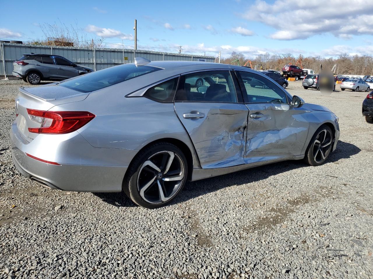 2018 Honda Accord VIN 1HGCV1F32JA209940 Copart auction photo, side damage thumbnail 3