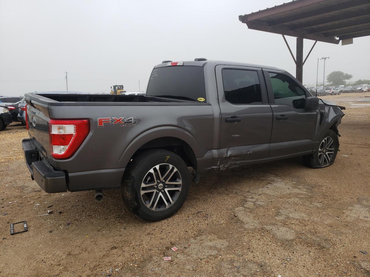 2022 Ford F-150 VIN 1FTFW1E58NKE95532 Copart auction photo, front end / side damage thumbnail 3