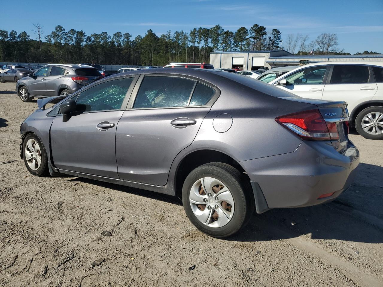 2015 Honda Civic VIN 19XFB2F59FE092762 Copart auction photo, all over damage thumbnail 2