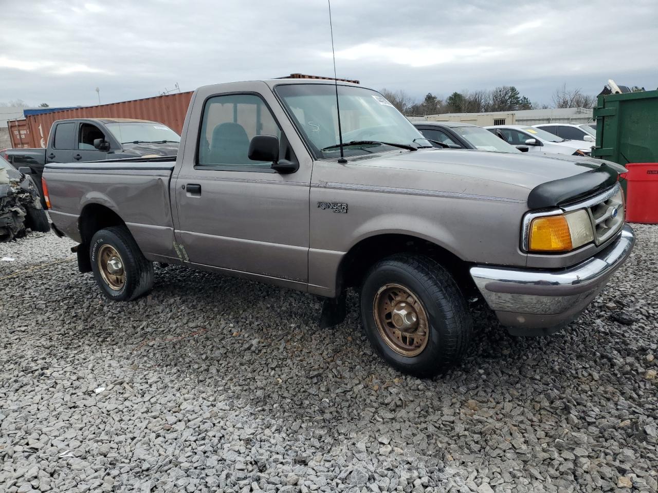 1996 Ford Ranger VIN 1FTCR10A6TUD68567 Copart auction photo, rear end / side damage thumbnail 4