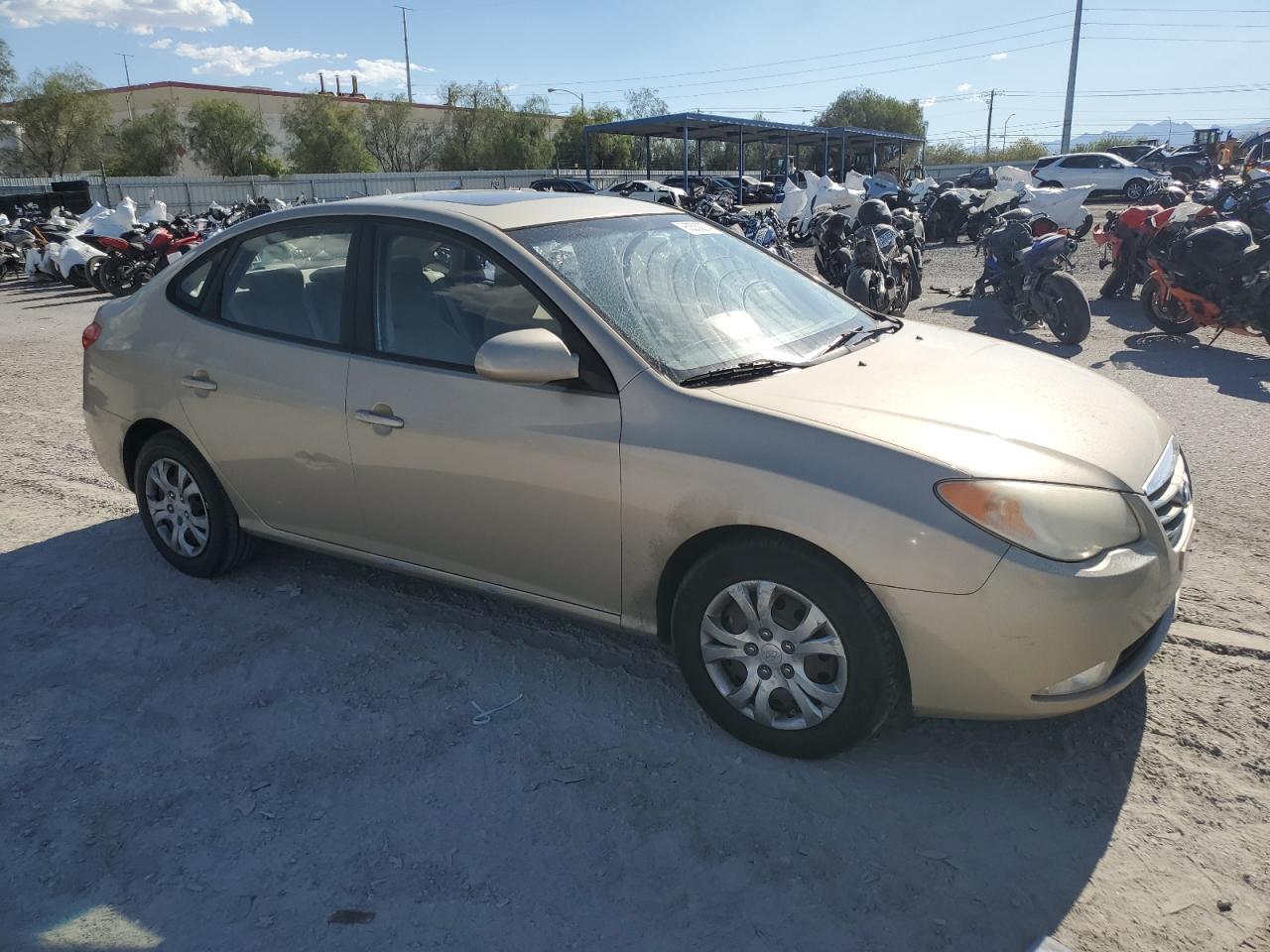 2010 Hyundai Elantra VIN KMHDU4AD7AU076139 Copart auction photo, all over damage thumbnail 4