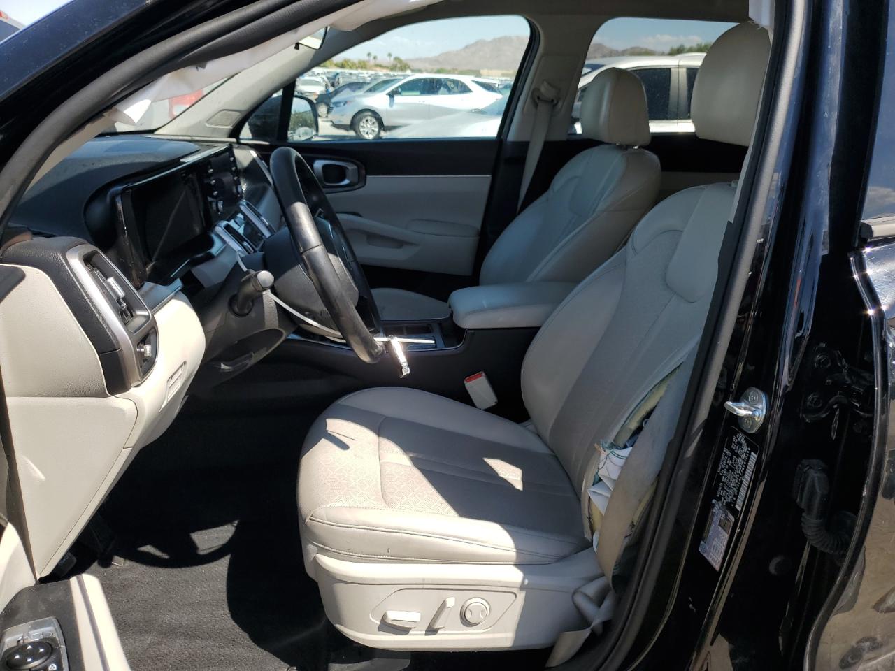 2021 KIA Sorento VIN 5XYRL4LC2MG070840 Copart auction photo, side damage thumbnail 7