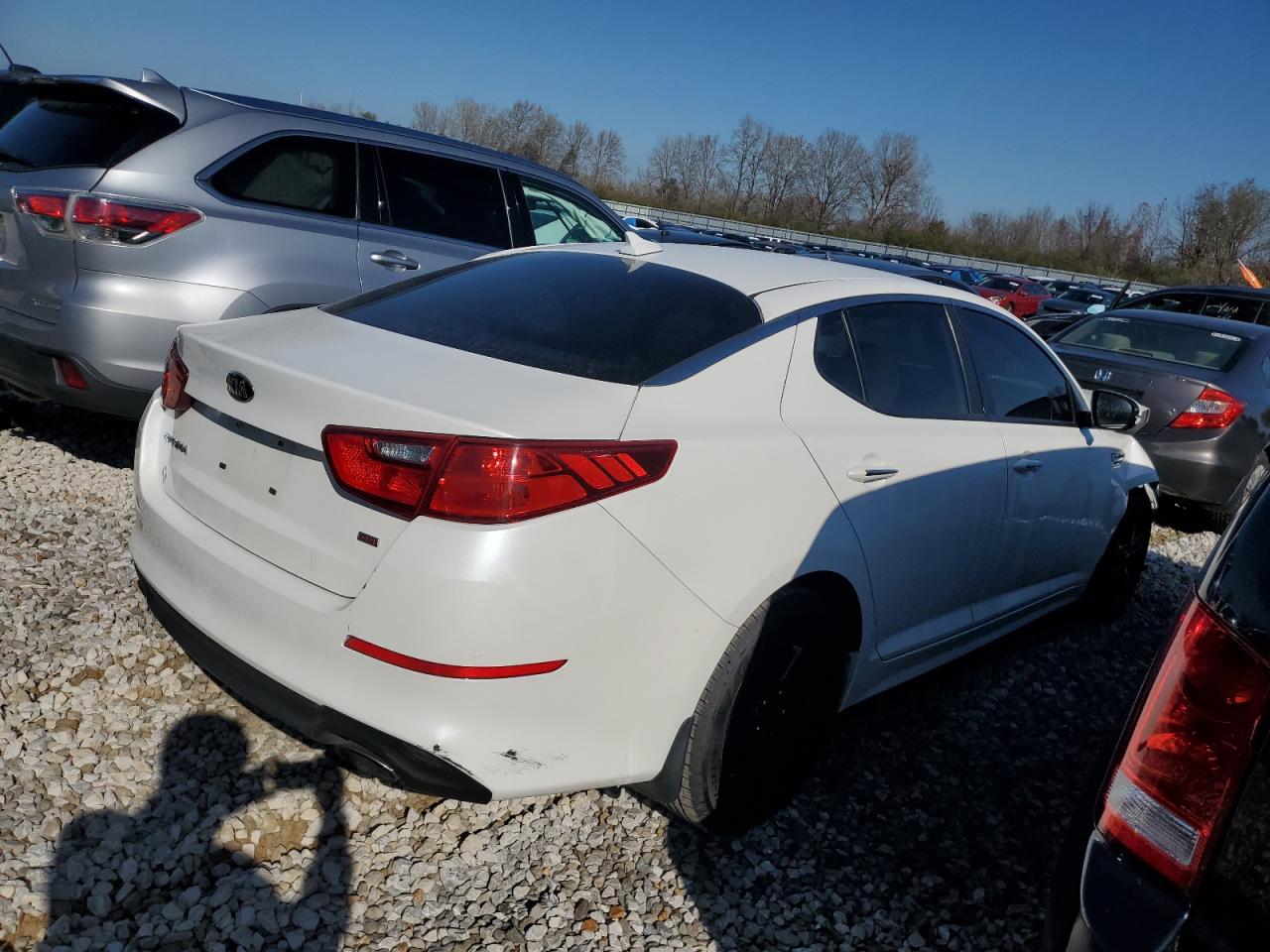 2015 KIA Optima VIN KNAGM4A73F5564367 Copart auction photo, front end damage thumbnail 3