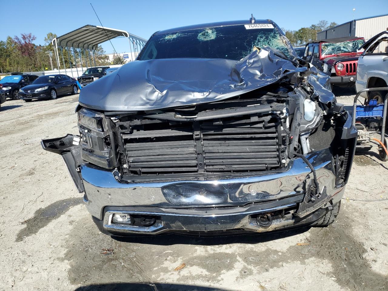 2021 Chevrolet Silverado VIN 3GCUYGET9MG202150 Copart auction photo, all over damage thumbnail 5
