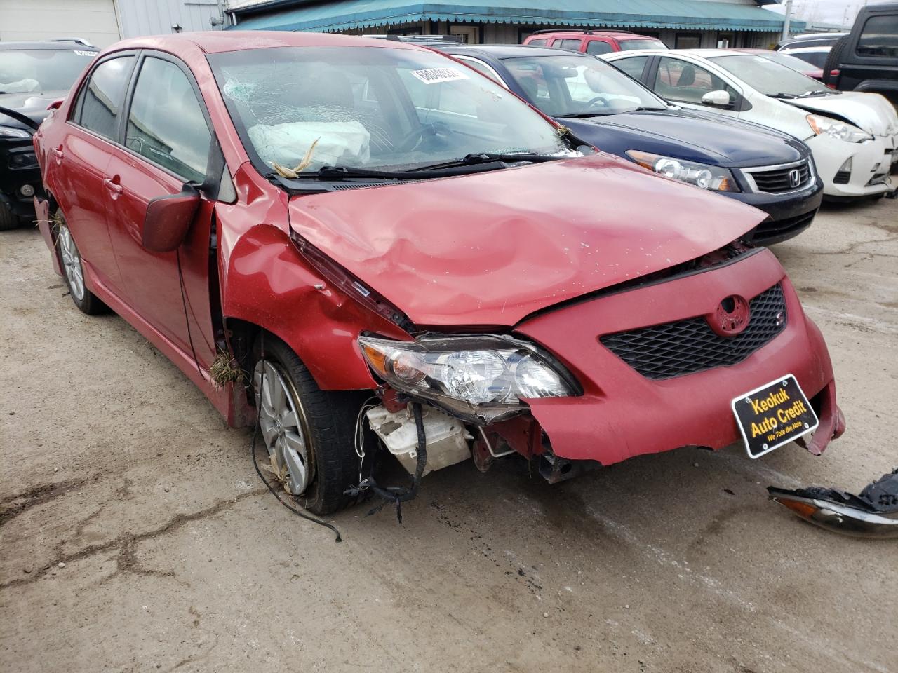 2009 Toyota Corolla VIN 1NXBU40EX9Z064368 Copart auction photo, front end / rear end damage thumbnail 4