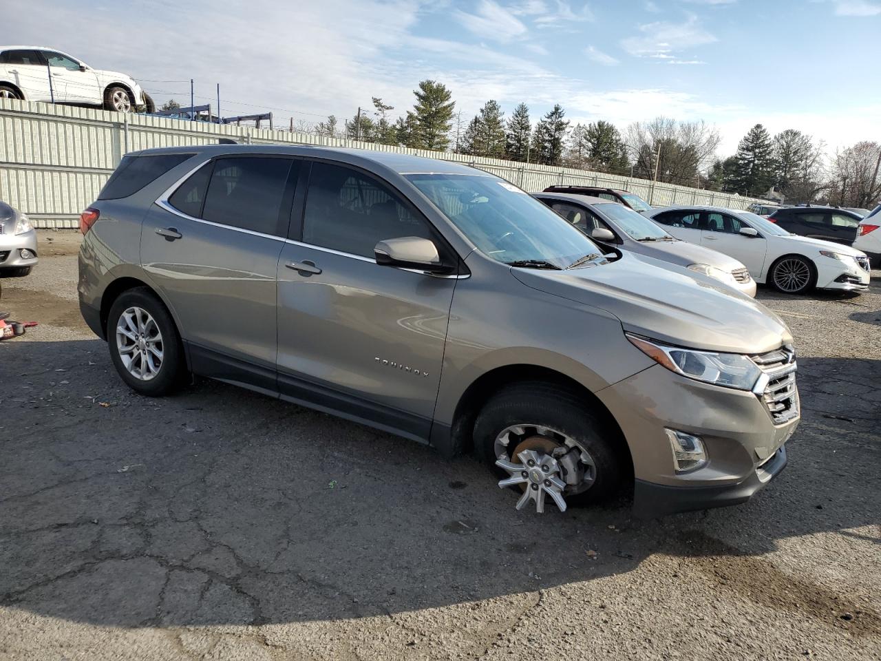 2018 Chevrolet Equinox VIN 3GNAXSEV9JS626678 Copart auction photo, rear end / side damage thumbnail 4