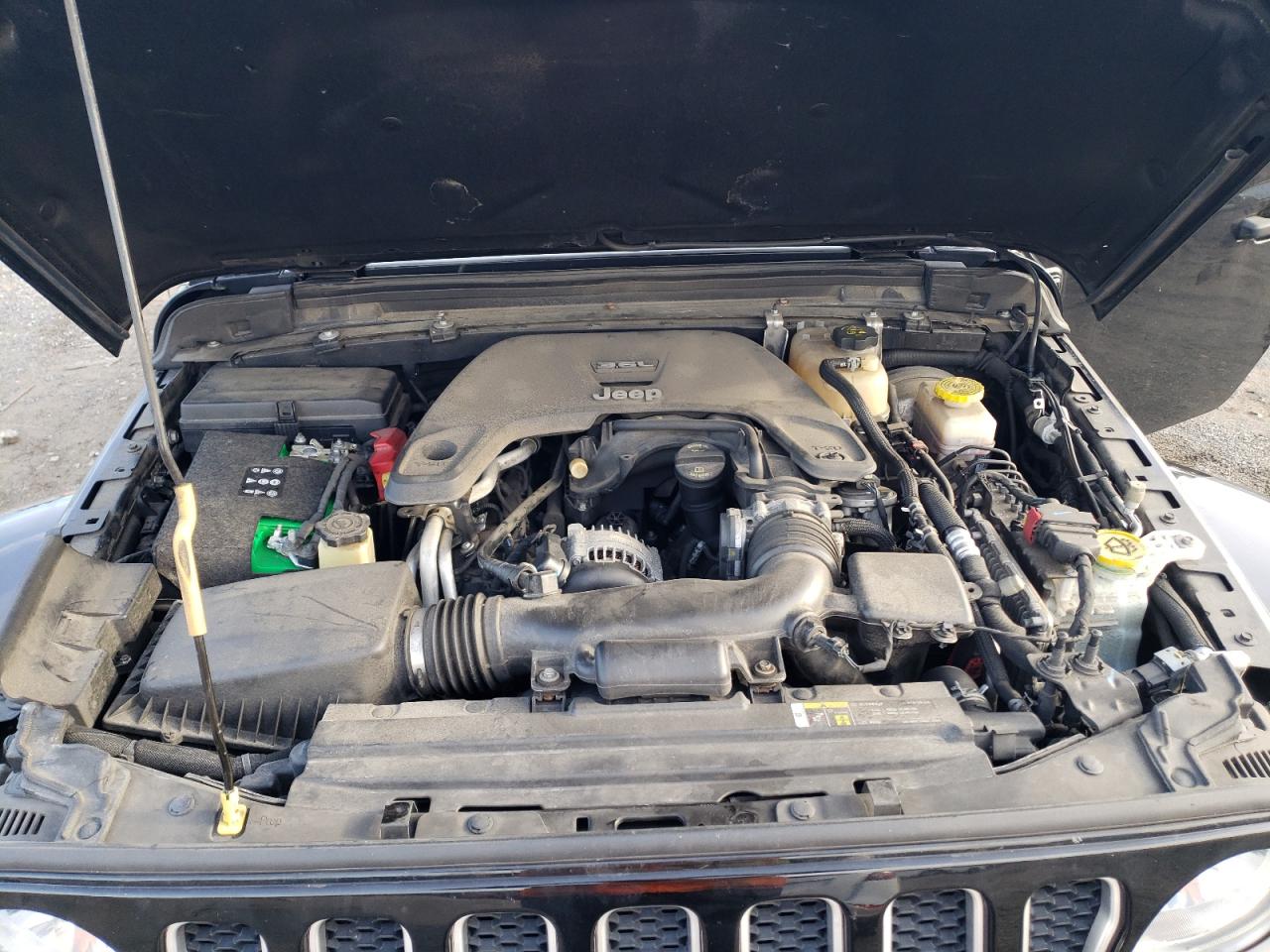 2018 Jeep Wrangler VIN 1C4HJXEG5JW207996 Copart auction photo, front end / undercarriage damage thumbnail 13