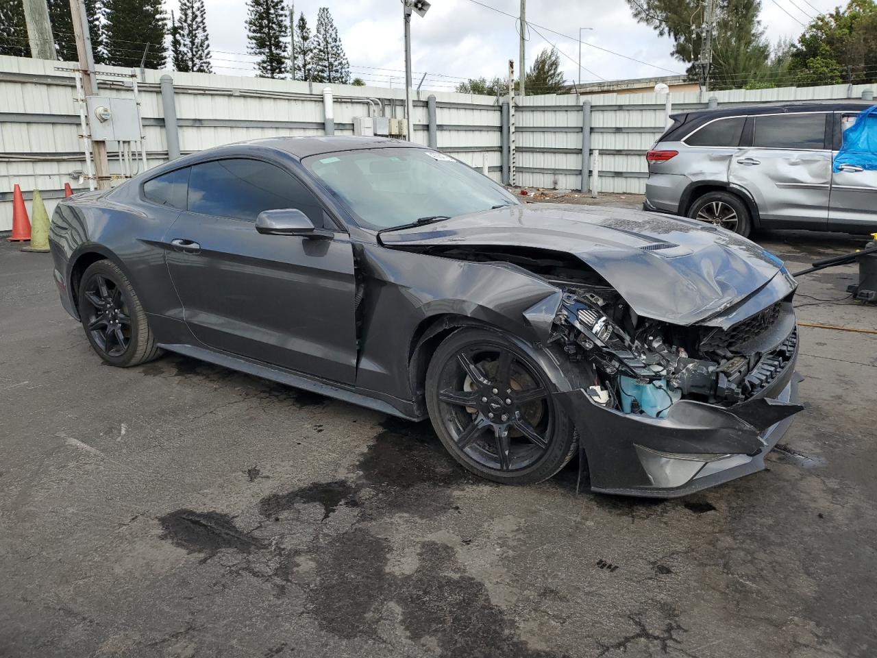 2020 Ford Mustang VIN 1FA6P8TH3L5126629 Copart auction photo, front end damage thumbnail 4