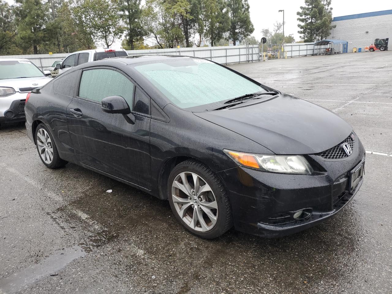 2012 Honda Civic VIN 2HGFG4A50CH707768 Copart auction photo, burn damage thumbnail 4