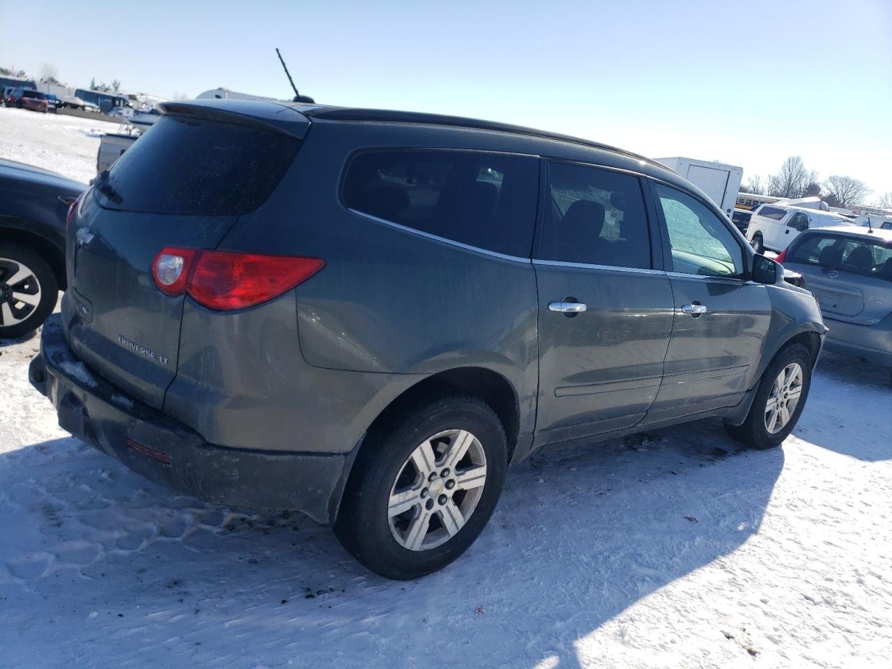 2011 Chevrolet Traverse VIN 1GNKRJEDXBJ111871 Copart auction photo, front end / minor dent/scratches damage thumbnail 3
