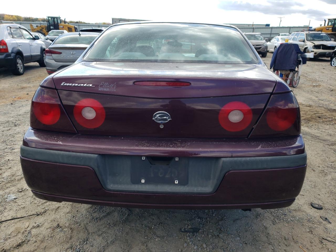 2003 Chevrolet Impala VIN 2G1WF52E839257165 Copart auction photo, all over damage thumbnail 6