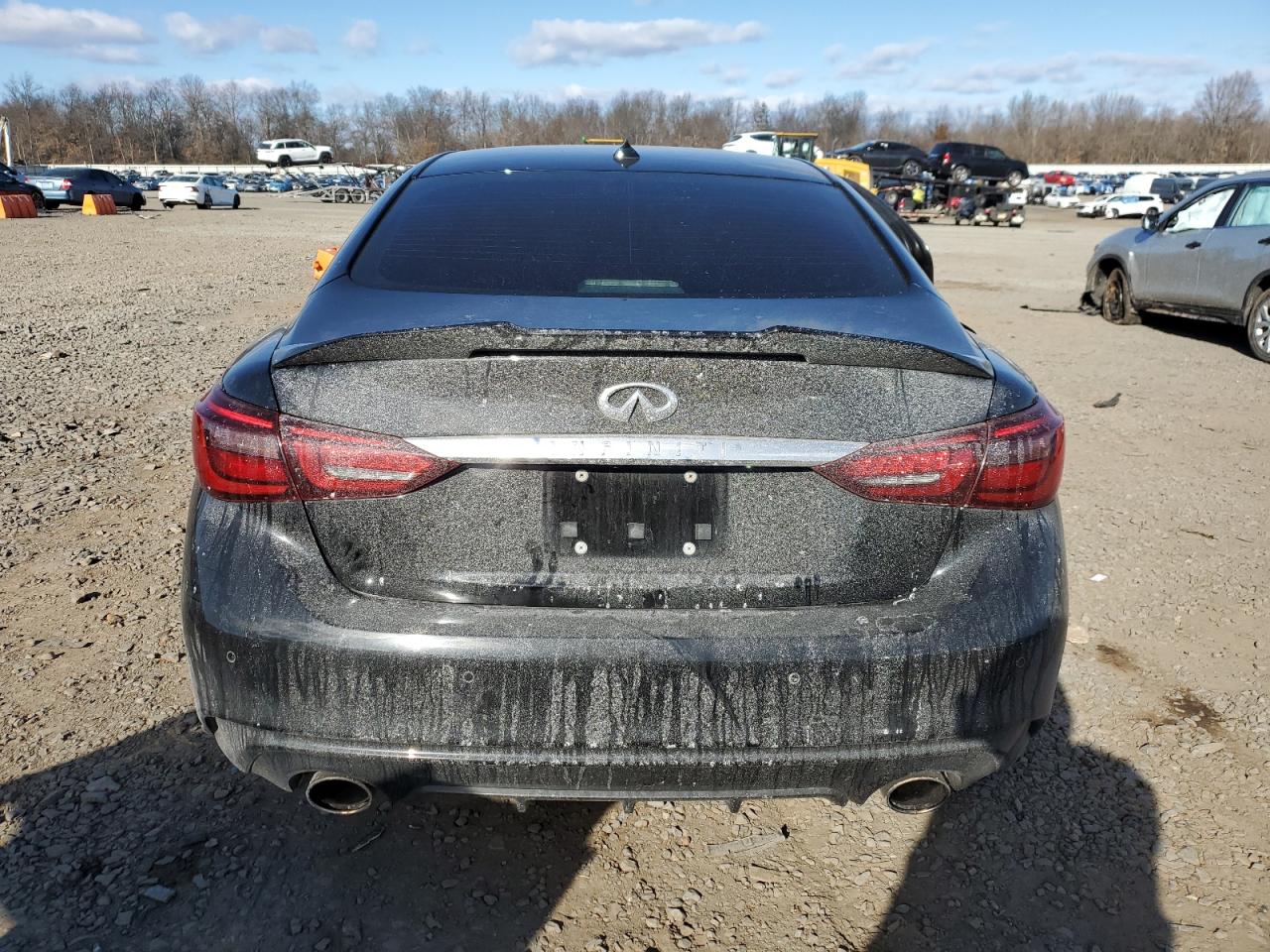 2018 Infiniti Q50 VIN JN1EV7AR9JM437313 Copart auction photo, side damage thumbnail 6