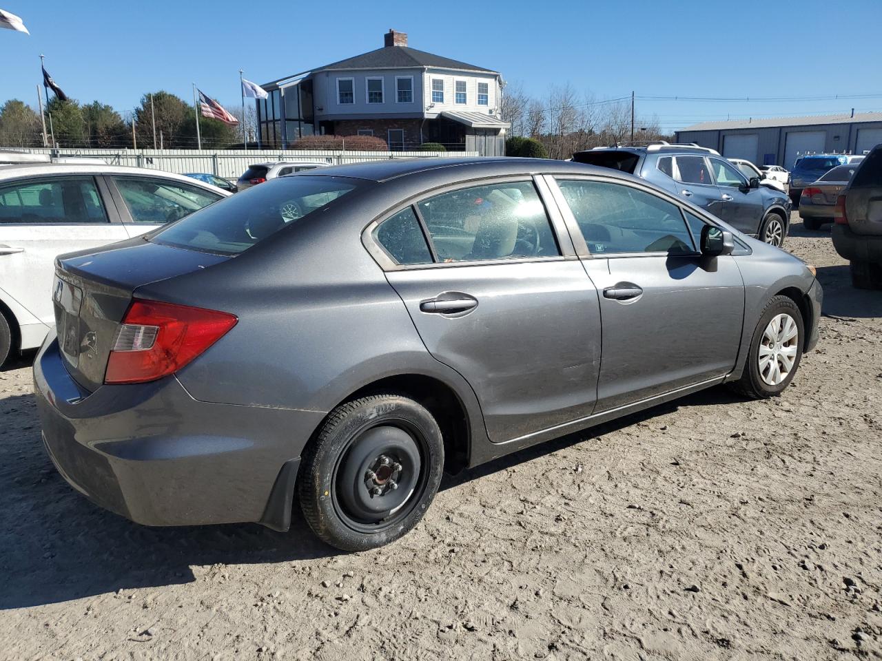 2012 Honda Civic VIN 19XFB2F56CE086445 Copart auction photo, mechanical damage thumbnail 3