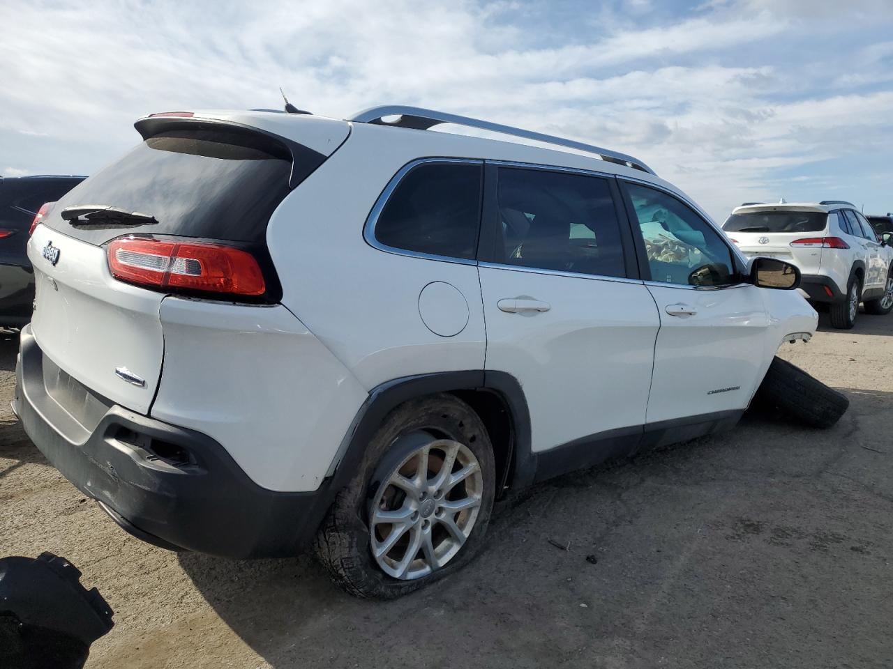 2014 Jeep Grand Cherokee VIN 1C4PJMCB8EW226341 Copart auction photo, front end / side damage thumbnail 3
